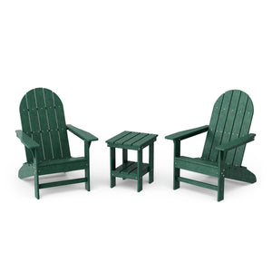 Freedom 3-Piece Traditional Adirondack Set with Side Table