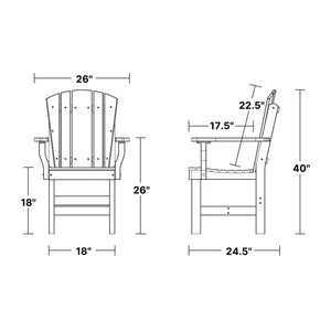 Heritage Dining Arm Chair - The Charming Bench Company