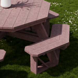 Heritage Octagon Picnic Table - The Charming Bench Company