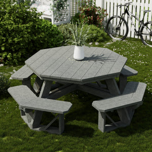 Heritage Octagon Picnic Table - The Charming Bench Company
