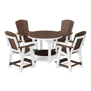 Heritage 5-Piece 48" Pub Counter Set - The Charming Bench Company