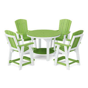 Heritage 5-Piece 48" Pub Counter Set - The Charming Bench Company