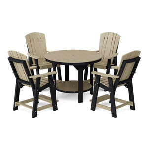 Heritage 5-Piece 48" Pub Counter Set - The Charming Bench Company