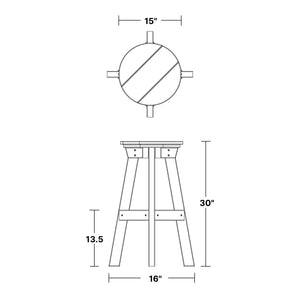Heritage Bar Stool - The Charming Bench Company