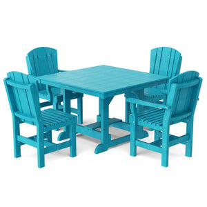 Heritage 5-Piece 44"x44" Dining Set - The Charming Bench Company