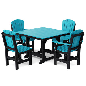 Heritage 5-Piece 44"x44" Dining Set - The Charming Bench Company