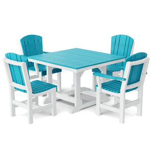 Heritage 5-Piece 44"x44" Dining Set - The Charming Bench Company