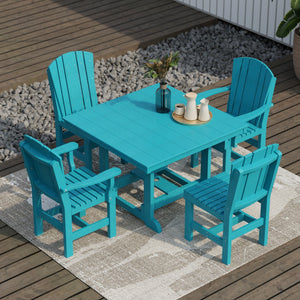 Heritage 5-Piece 44"x44" Dining Set - The Charming Bench Company