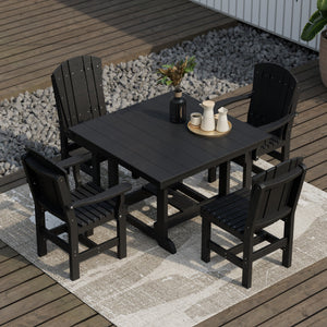 Heritage 5-Piece 44"x44" Dining Set - The Charming Bench Company