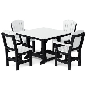 Heritage 5-Piece 44"x44" Dining Set - The Charming Bench Company