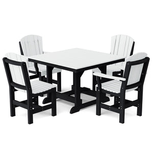 Heritage 5-Piece 44"x44" Dining Set - The Charming Bench Company