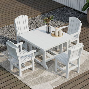 Heritage 5-Piece 44"x44" Dining Set - The Charming Bench Company