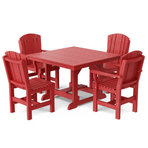 Heritage 5-Piece 44"x44" Dining Set - The Charming Bench Company