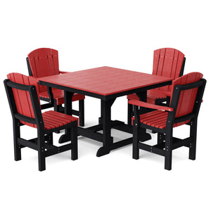 Heritage 5-Piece 44"x44" Dining Set - The Charming Bench Company