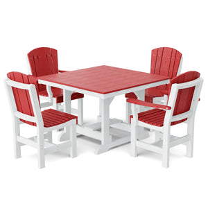 Heritage 5-Piece 44"x44" Dining Set - The Charming Bench Company