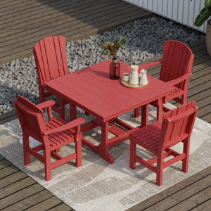 Heritage 5-Piece 44"x44" Dining Set - The Charming Bench Company