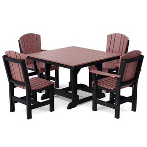 Heritage 5-Piece 44"x44" Dining Set - The Charming Bench Company