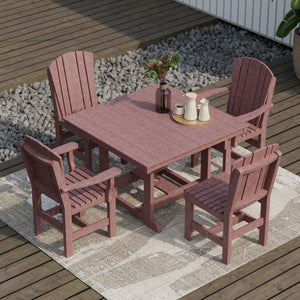 Heritage 5-Piece 44"x44" Dining Set - The Charming Bench Company