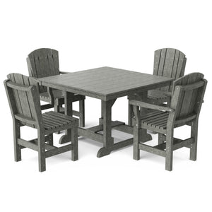 Heritage 5-Piece 44"x44" Dining Set - The Charming Bench Company