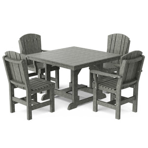 Heritage 5-Piece 44"x44" Dining Set - The Charming Bench Company
