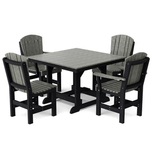 Heritage 5-Piece 44"x44" Dining Set - The Charming Bench Company