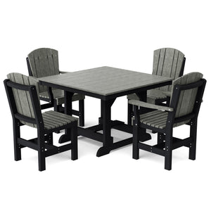 Heritage 5-Piece 44"x44" Dining Set - The Charming Bench Company