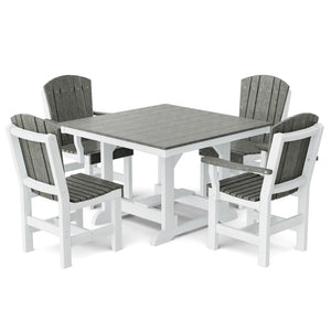 Heritage 5-Piece 44"x44" Dining Set - The Charming Bench Company