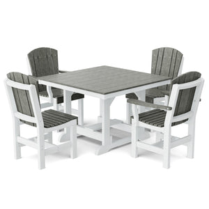 Heritage 5-Piece 44"x44" Dining Set - The Charming Bench Company