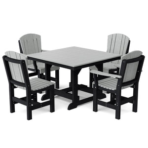 Heritage 5-Piece 44"x44" Dining Set - The Charming Bench Company