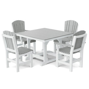 Heritage 5-Piece 44"x44" Dining Set - The Charming Bench Company
