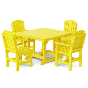 Heritage 5-Piece 44"x44" Dining Set - The Charming Bench Company