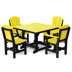 Heritage 5-Piece 44"x44" Dining Set - The Charming Bench Company