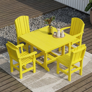 Heritage 5-Piece 44"x44" Dining Set - The Charming Bench Company