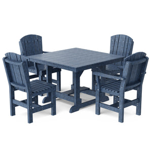 Heritage 5-Piece 44"x44" Dining Set - The Charming Bench Company