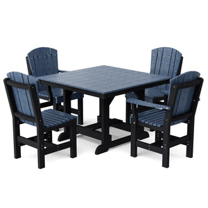 Heritage 5-Piece 44"x44" Dining Set - The Charming Bench Company