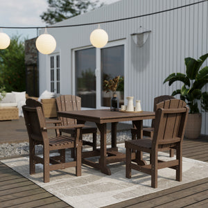 Heritage 5-Piece 44"x44" Dining Set - The Charming Bench Company