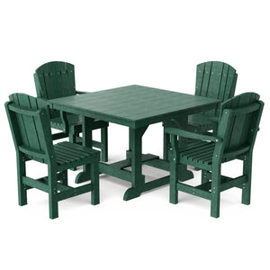 Heritage 5-Piece 44"x44" Dining Set - The Charming Bench Company