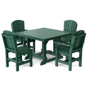 Heritage 5-Piece 44"x44" Dining Set - The Charming Bench Company
