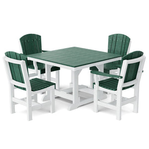 Heritage 5-Piece 44"x44" Dining Set - The Charming Bench Company