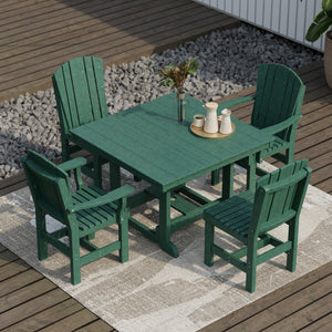 Heritage 5-Piece 44"x44" Dining Set - The Charming Bench Company