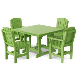 Heritage 5-Piece 44"x44" Dining Set - The Charming Bench Company