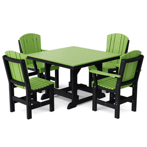 Heritage 5-Piece 44"x44" Dining Set - The Charming Bench Company