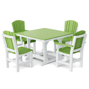 Heritage 5-Piece 44"x44" Dining Set - The Charming Bench Company