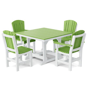 Heritage 5-Piece 44"x44" Dining Set - The Charming Bench Company
