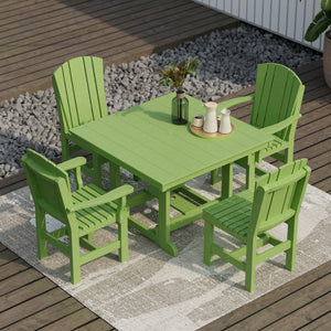 Heritage 5-Piece 44"x44" Dining Set - The Charming Bench Company