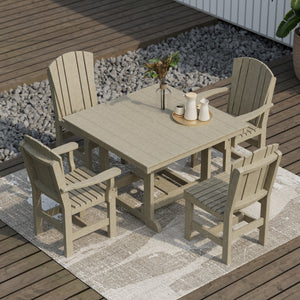 Heritage 5-Piece 44"x44" Dining Set - The Charming Bench Company