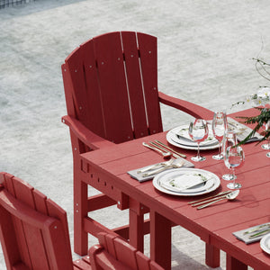 Heritage 7-Piece 44"x72" Dining Set - The Charming Bench Company