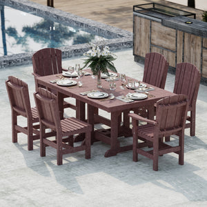 Heritage 7-Piece 44"x72" Dining Set - The Charming Bench Company