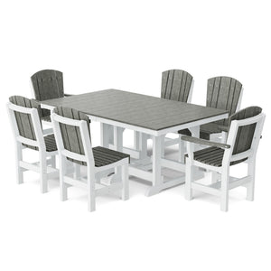 Heritage 7-Piece 44"x72" Dining Set - The Charming Bench Company