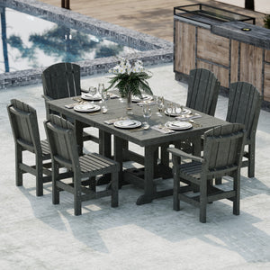 Heritage 7-Piece 44"x72" Dining Set - The Charming Bench Company